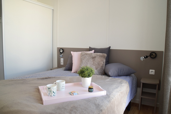 Chambre - Chalet en camping résidentiel